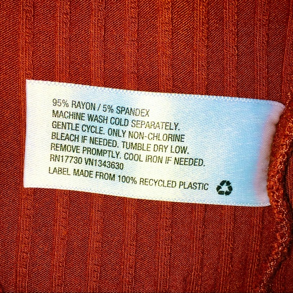 Rust Orange Dress 3/4 Sleeve Mock Neck Long Sleeve Sweater Dress A New Day XXL - Picture 10 of 14